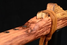 Honey Locust Native American Flute, Minor, High D-5, #F17A